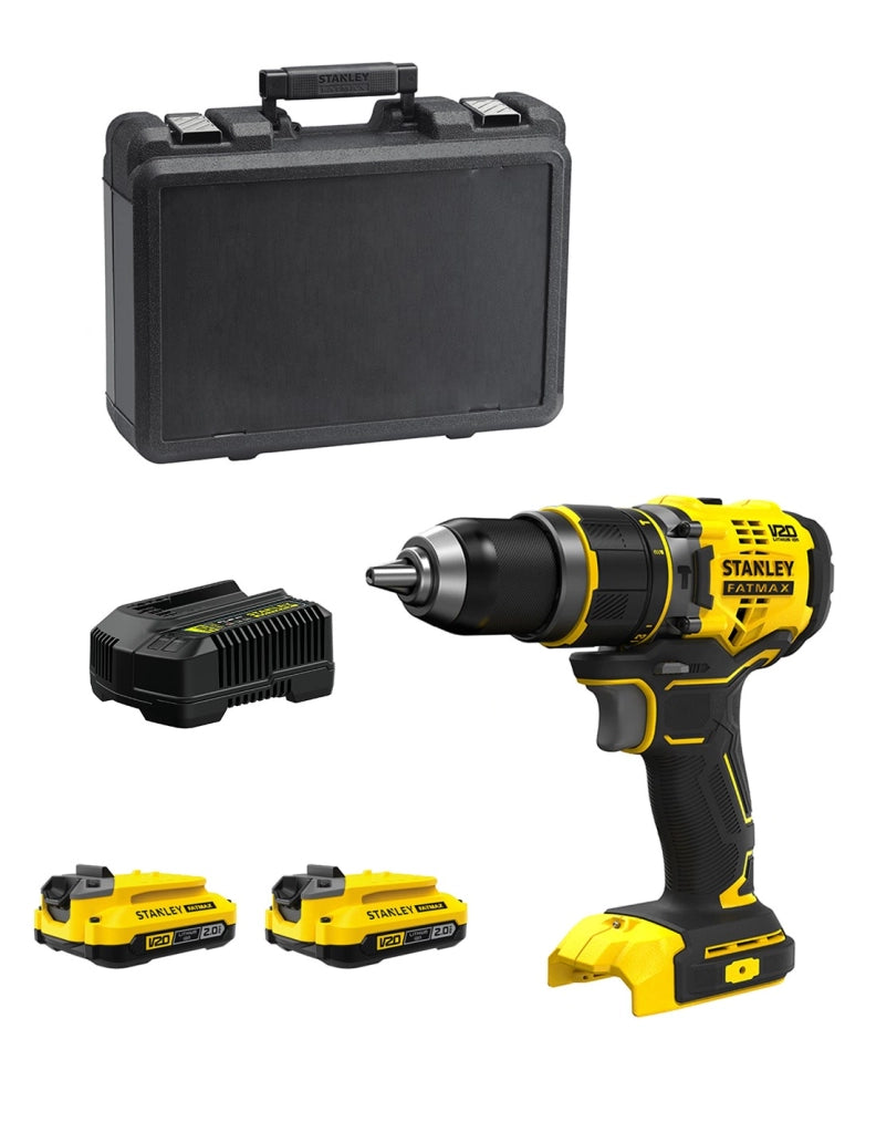 Trapano a Percussione STANLEY FatMax SFMCD721D2K (2 x 2,0 Ah + Caricabatteria + Valigetta)