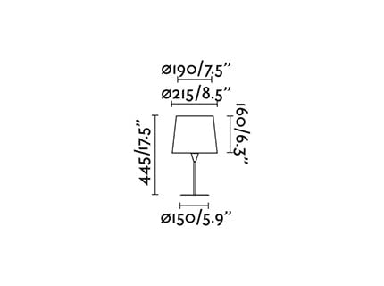 Faro Barcelona 64317-35 - SAMBA S Mini lampada da tavolo nera/bordata beige
