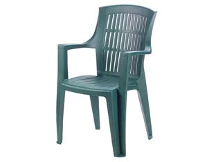 POLTRONA DA GIARDINO ARPA VERDE  cm.60x62x89h.  peso kg.3,5