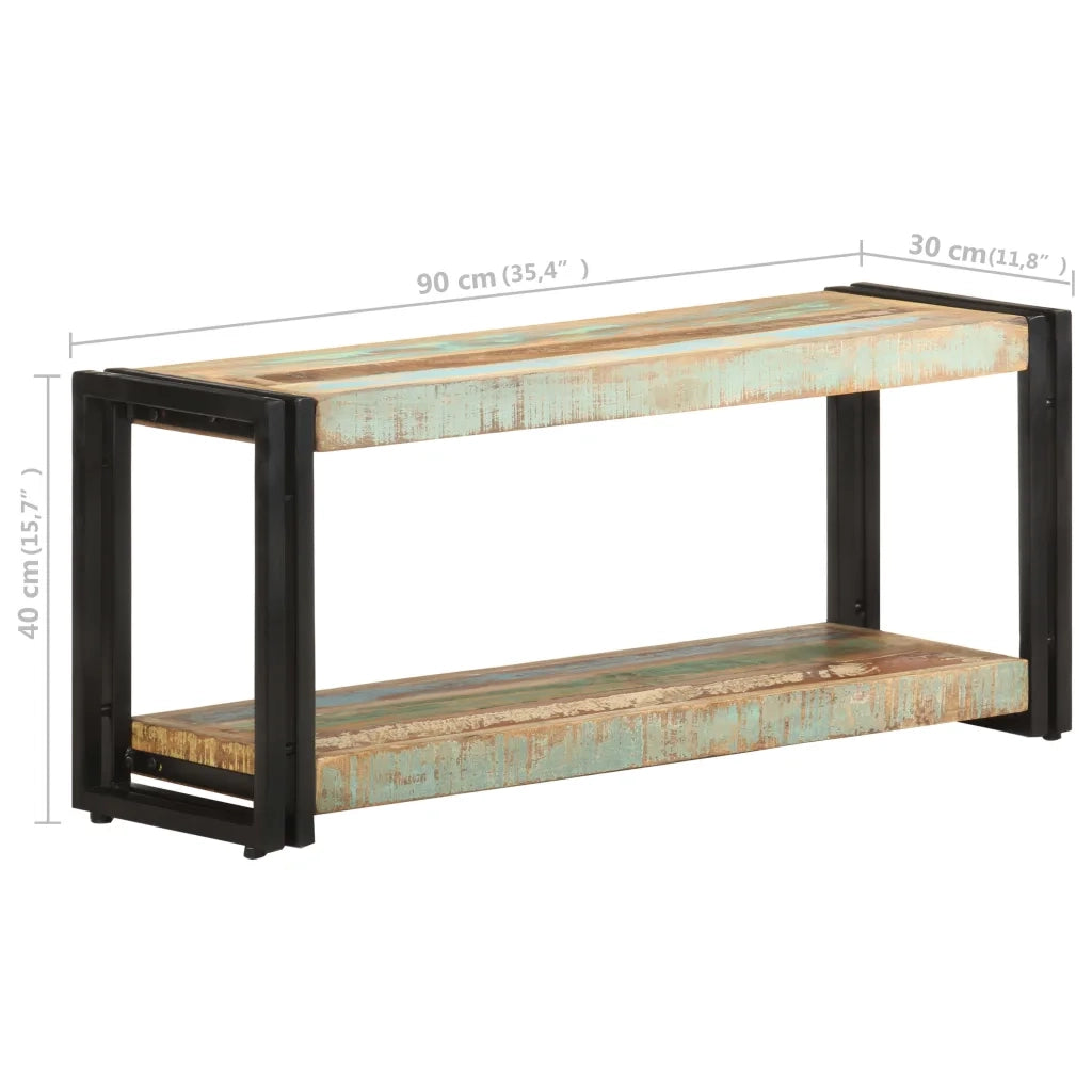 Mobile Porta TV 90x30x40 cm in Legno Massello di Recupero cod mxl 38782