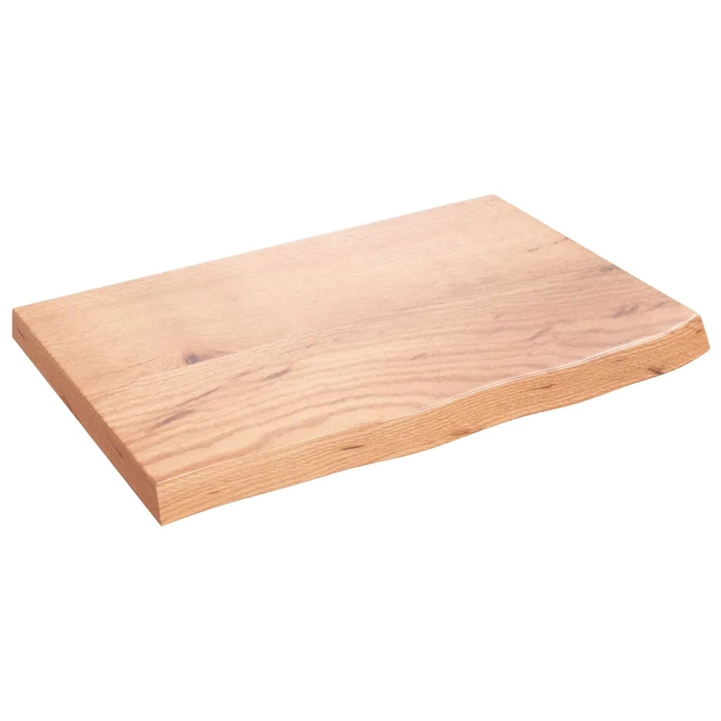 Ripiano Muro Marrone 60x40x(2-4) cm Massello Rovere Trattatocod mxl 103362