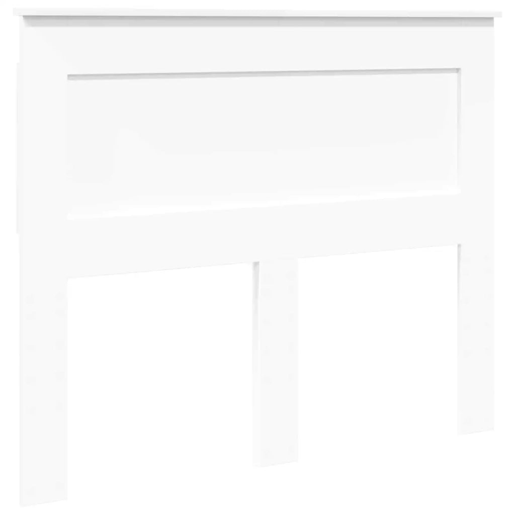 Testiera con testiera Bianco 120 cm Legno multistrato 887465