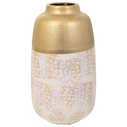 Vaso in ceramica dorata 15,5x15,5x28h