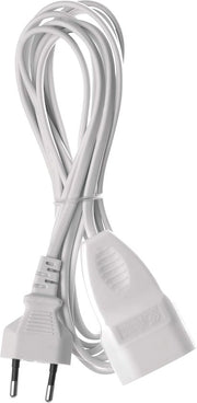Cavo di estensione 3m con connettore Euro-stekker, cavo in plastica 7,5mm, potenza estensibile fino a 575W e 250V, regolabile.
