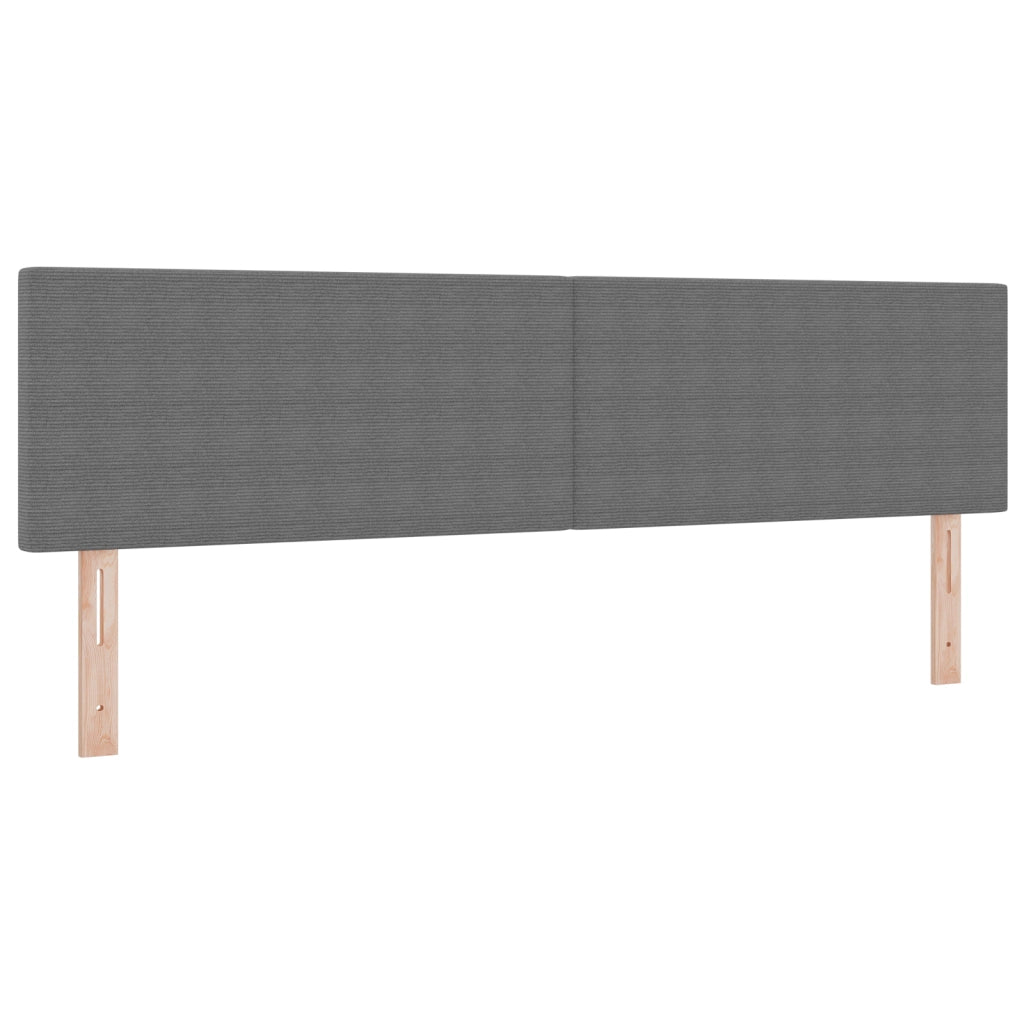 Testiera  Design Semplice Grigio Chiaro 180 cm in Tessuto Corduroy