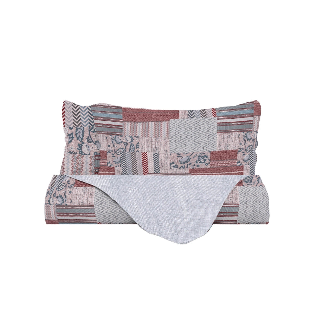 Copripiumino Matrimoniale con Federe Stampato Athena Lucy Rosso
