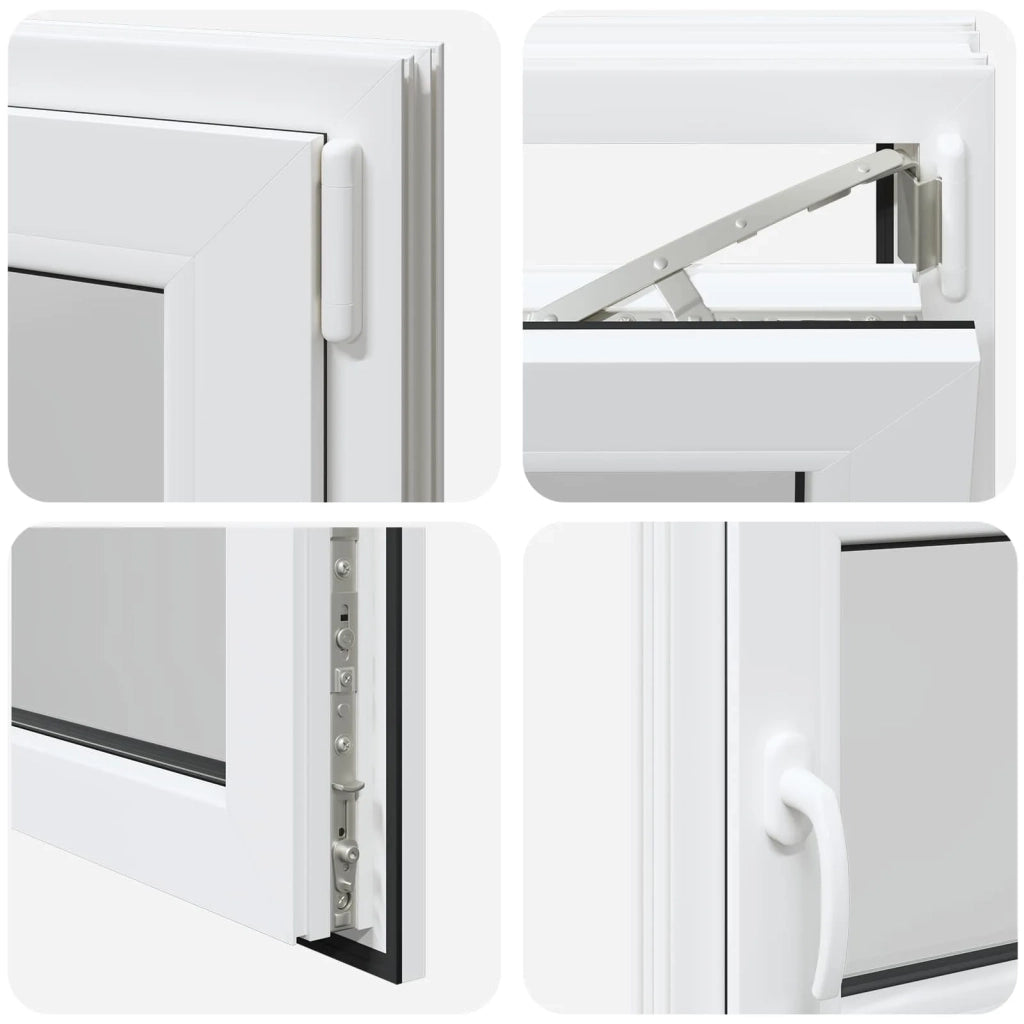 Finestra per Soffitta RISOR 100 x 50 cm PVC e Vetro Bianco CFW3807770