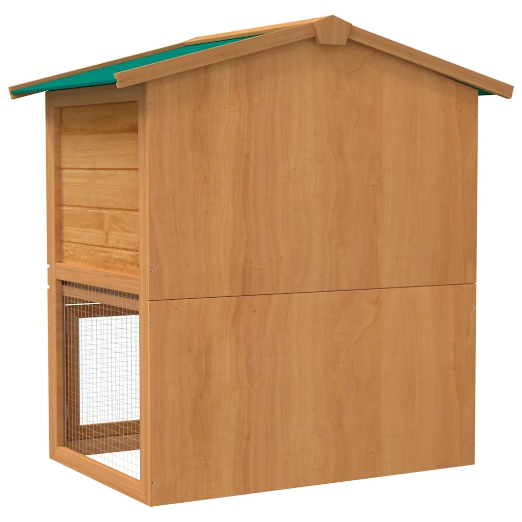 Conigliera all'Aperto Gabbia Piccoli Animali 3 Porte Legno 170160