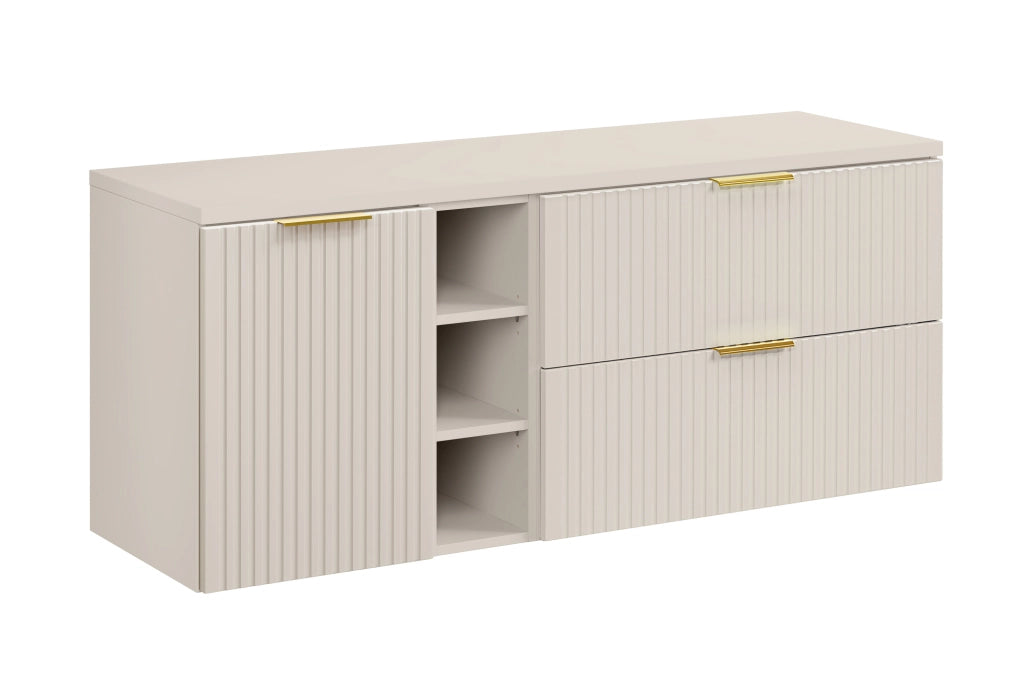 Set mobili bagno 140 cm con piano Adel Cashmere 140 cm