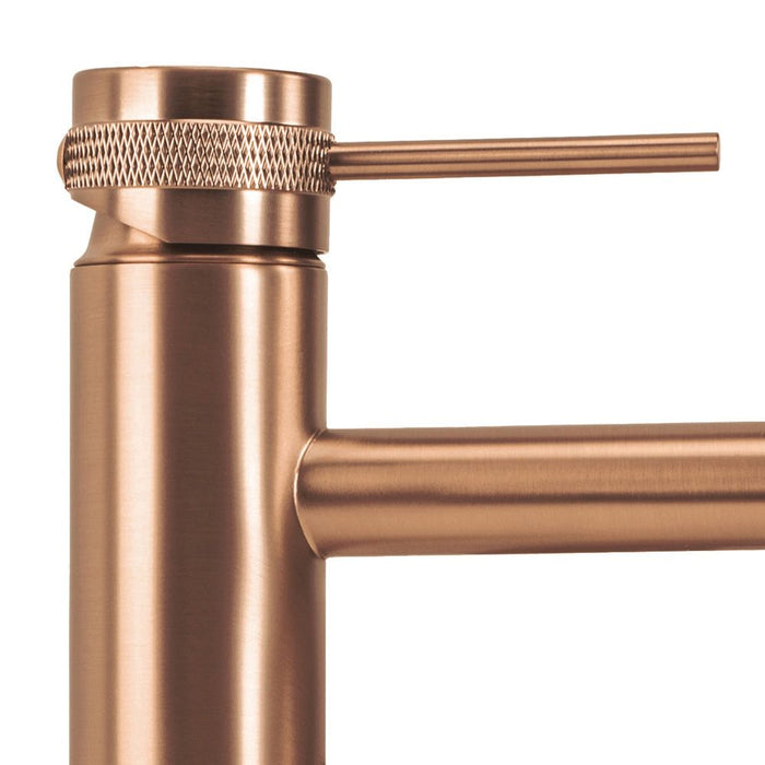 Rubinetto Da Lavabo Rea Lungo Grip Brush Copper Low