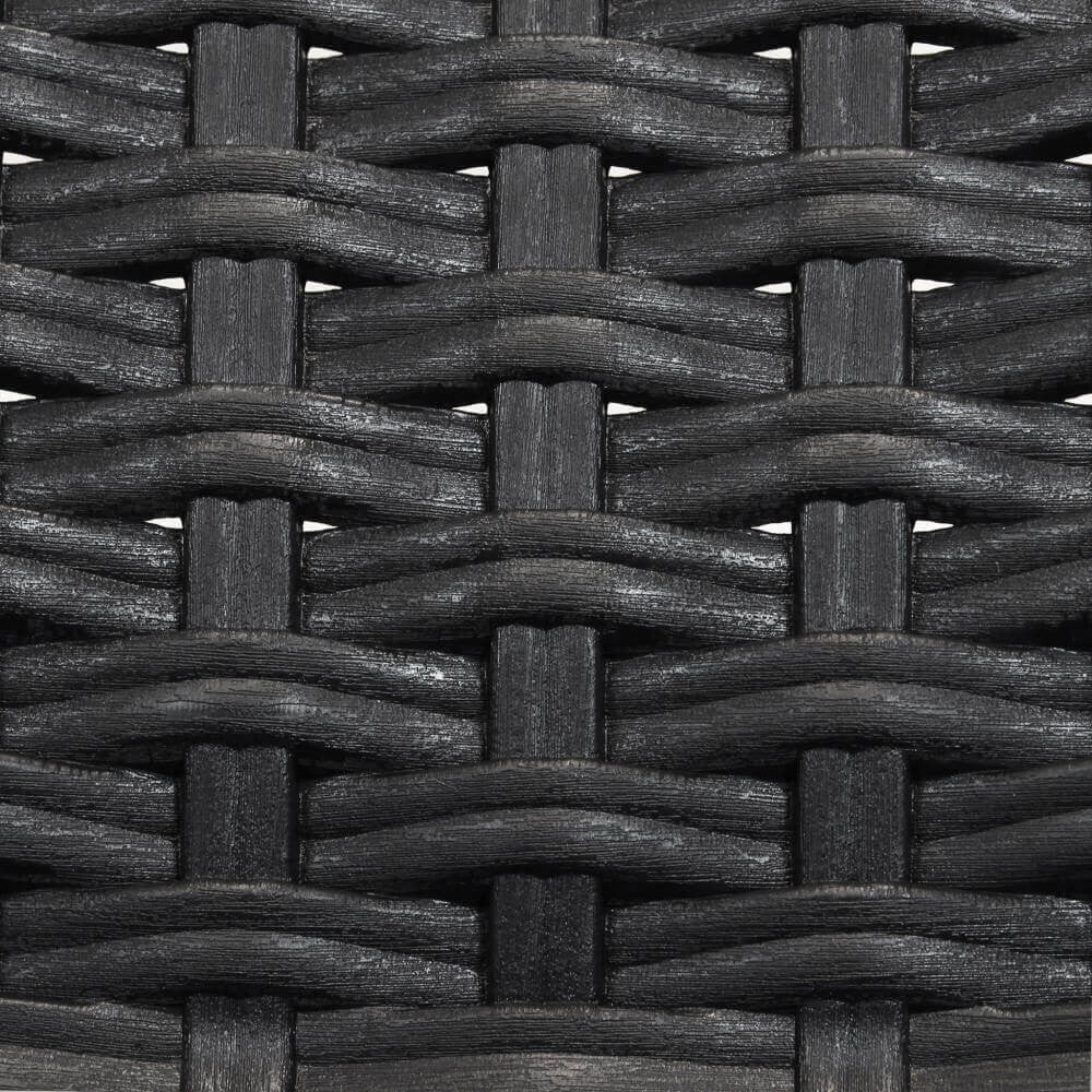 Sedia da Giardino Virginia 47x59x86 h cm in Wicker Antracite
