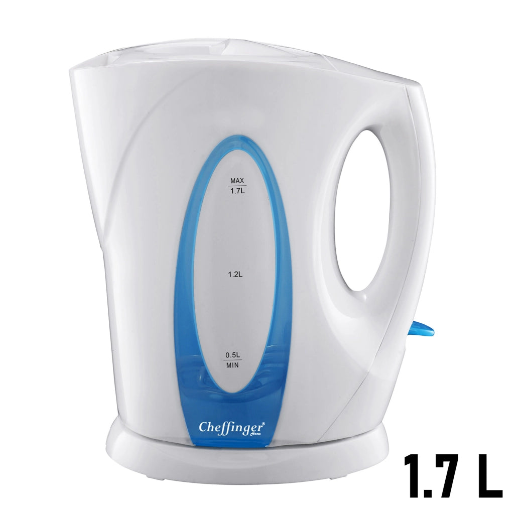 Bollitore elettrico 1,7L senza fili con blocco di sicurezza Bianco Cheffinger