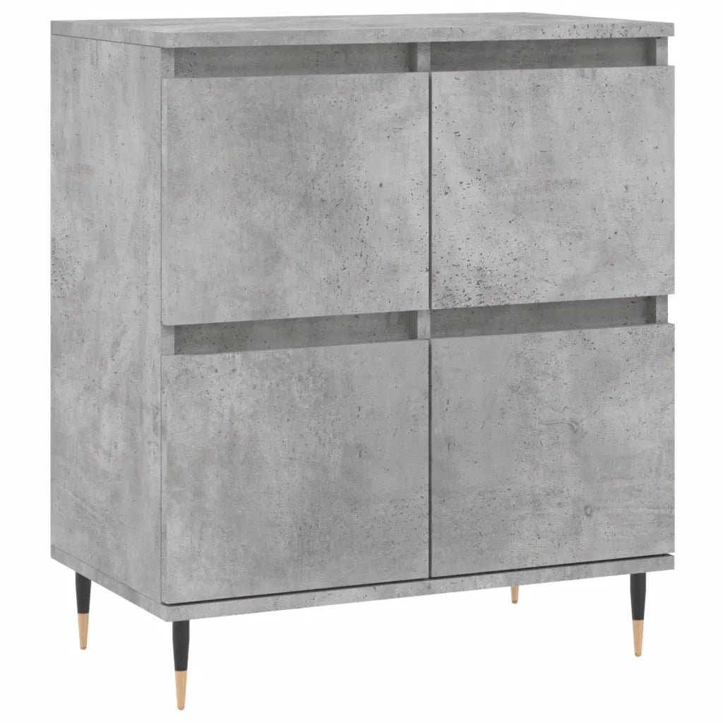Credenze 3 pz | Madia | Buffet da pranzo | Armadio da pranzo Grigio Cemento in Legno Multistrato