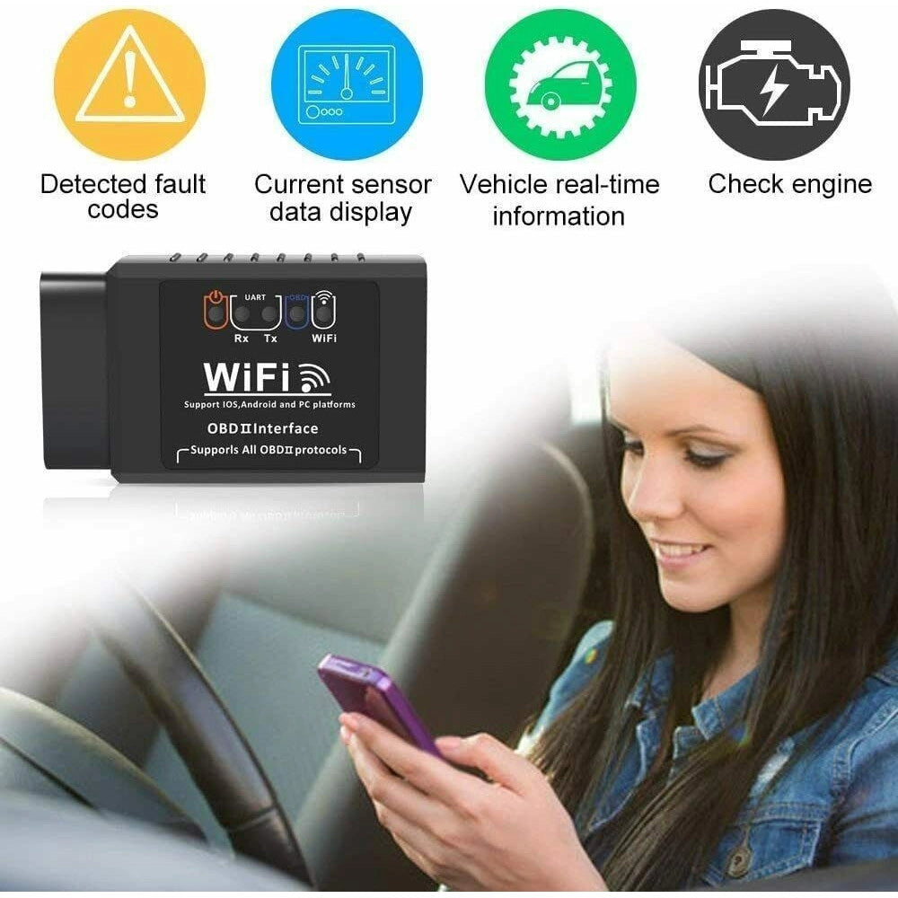 Trade Shop - Obd2 Auto Code Lettore Codici Scansione Problemi Wireless Android Windows Wifi -