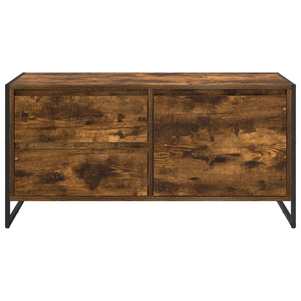 Mobile TV-Credenza per TV-Console TV Quercia Fumosa 100 x 36 x 49.5 cm Legno multistrato