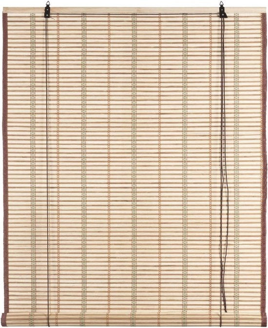 Raggiera in Bambù - Copertura Naturale per Finestre - Regolazione della Luce - Installazione Facile - 120 x 250 cm - Bambù