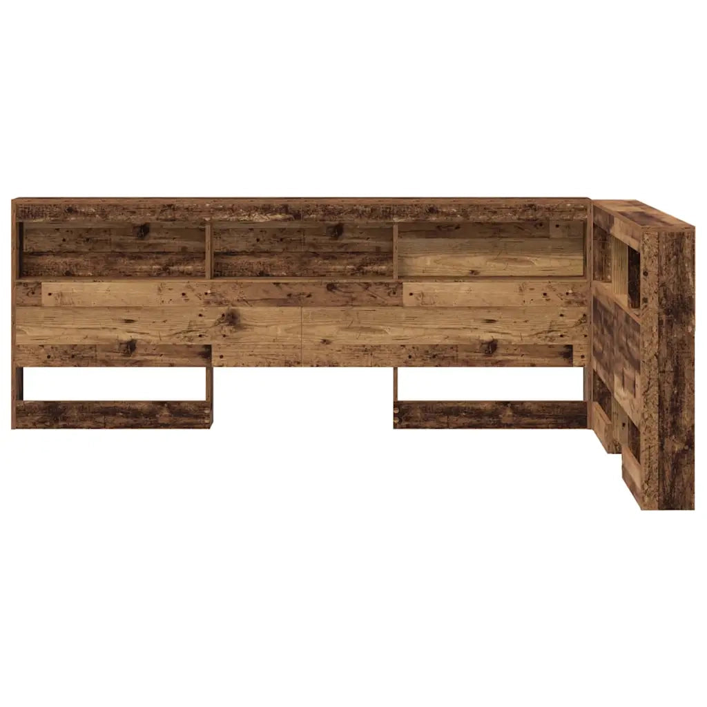 vidaXL Testata contenitore Legno vecchio 120 cm Legno multistrato