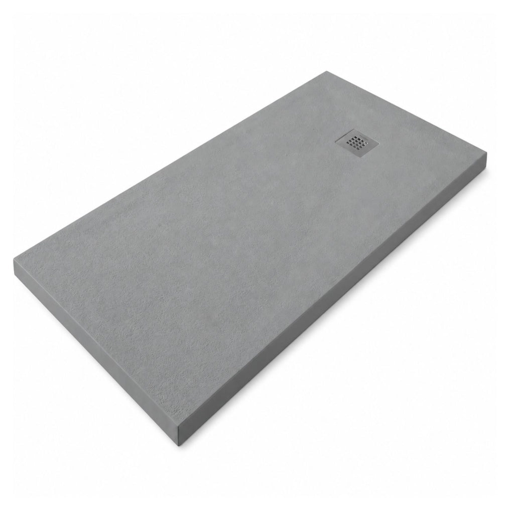 Piatto doccia grigio mineral marmo resina antiscivolo h 3,5 cm *** misure l120 x p80 x h3,5 cm, confezione 1