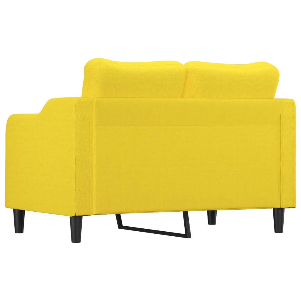 Divano a 2 Posti-Sofa 2 Posti Giallo Chiaro 120 cm in Tessuto 735957