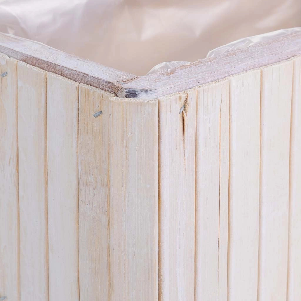Cesto rettangolare in legno marrone 30,5x14,5x11h