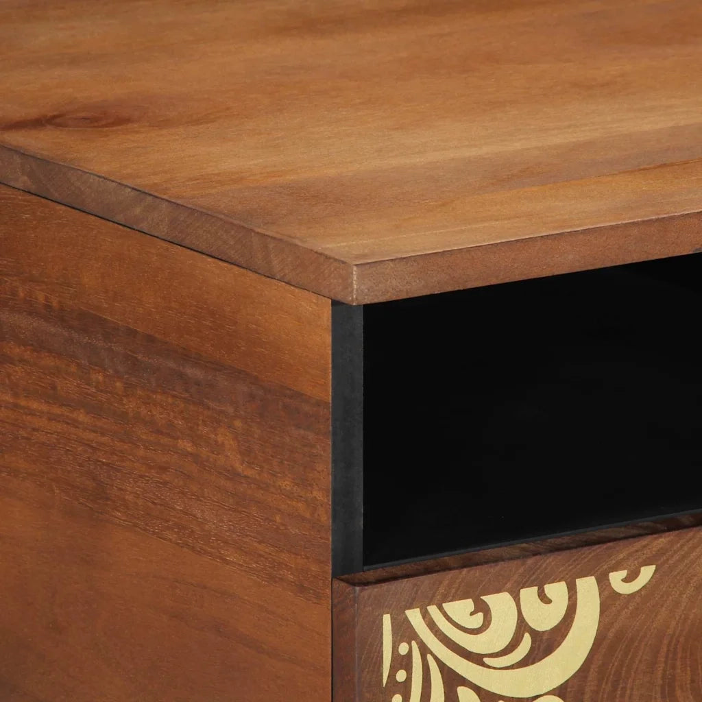Tavolino da salotto con cassetto Marrone miele 80 x 54 x 40 cm 4018749