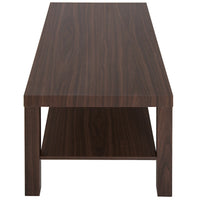 Tavolino Basso in Legno da Soggiorno Noce 90x45x40.5 cm