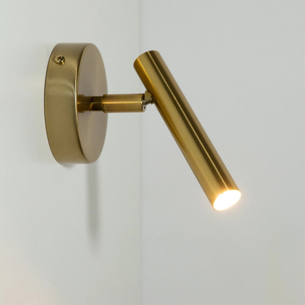 Applique moderna oro spazzolato spot orientabile G9 3W