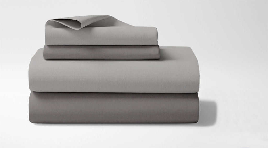 Completo Lenzuola Invernali Felpate In Calda Flanella Bicolore Set Biancheria Da Letto Anti Pilling Lenzuolo Sopra,Sotto Con Angoli Elasticizzati E Federe Prodotto Certificato Grigiochiaro-grigioscuro - Matrimoniale