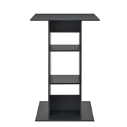 Tavolo da bar bistrot con 3 ripiani portaoggetti 110 cm grigio scuro 03_0006195