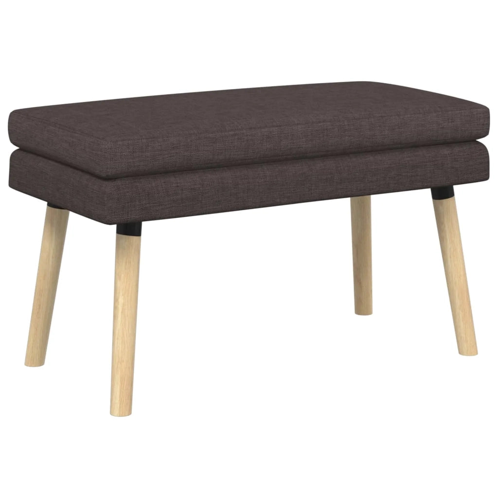 Panchina a doppio strato Marrone Scuro 80 x 40 x 47 cm Tessuto 42038435
