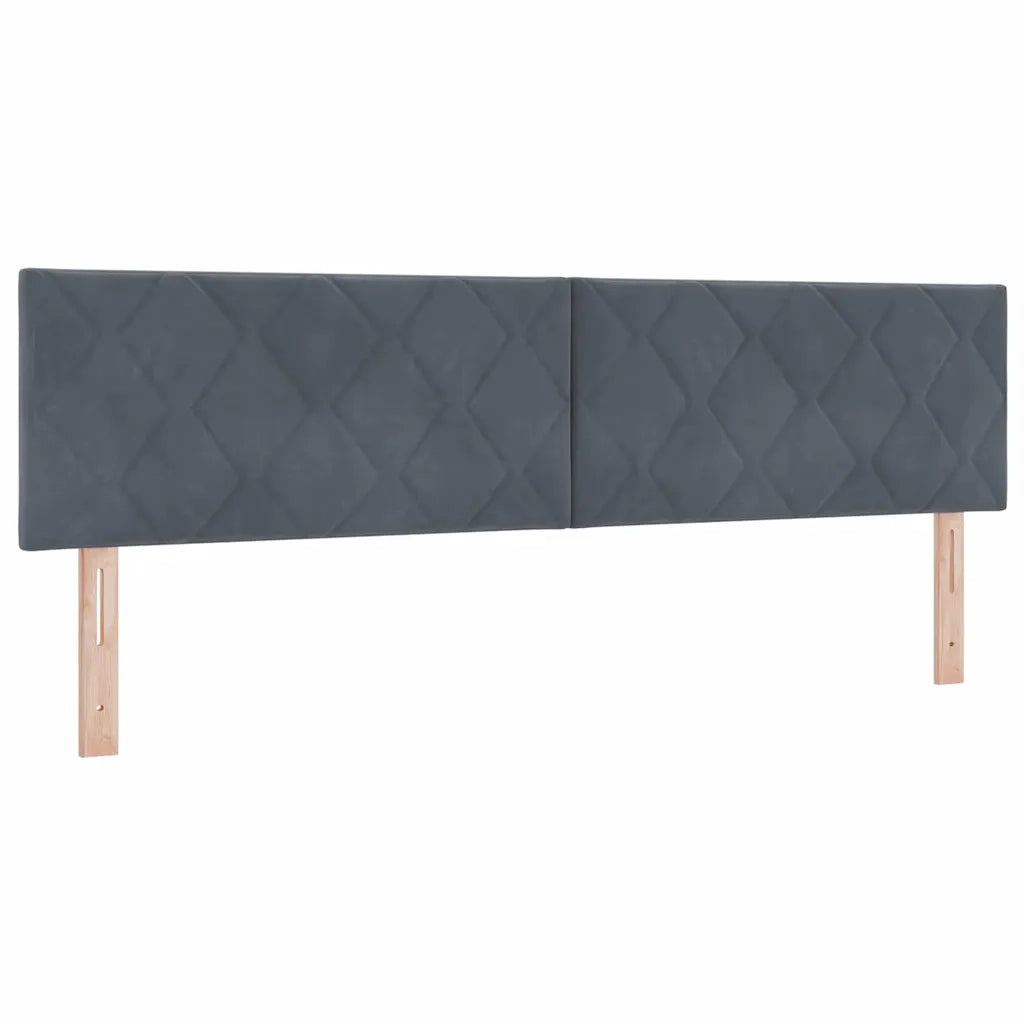 Testiera Grigio scuro 180 cm Velluto 42007275