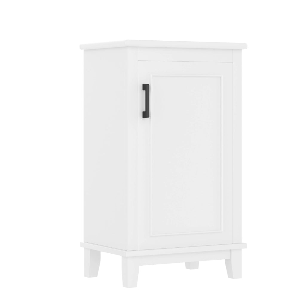 Mobile lavabo 51x34x83 cm in MDF e ceramica bianco, salvaspazio –