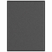 Zerbino d'ingresso rettangolare dal design minimalista 80 x 120 cm antiscivolo polipropilene nero 02_0058140