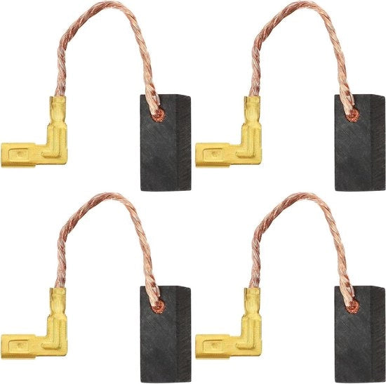 Due Paia di Borchie di Rimpiazzo a Carbone per Strumenti Elettrici - Compatibile con Strumenti a Batteria 6.3x6.3x14mm