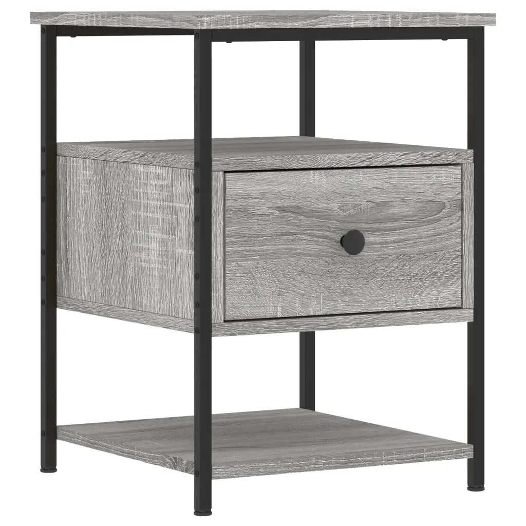 Comodini 2 pz Grigio Sonoma 40x42x56 cm in Legno Multistrato 826030