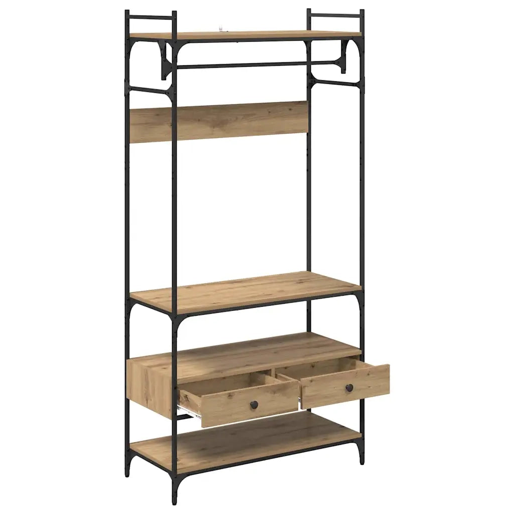 Guardaroba con cassetto rovere artigianale 89 x 39 x 184.5 cm 883548