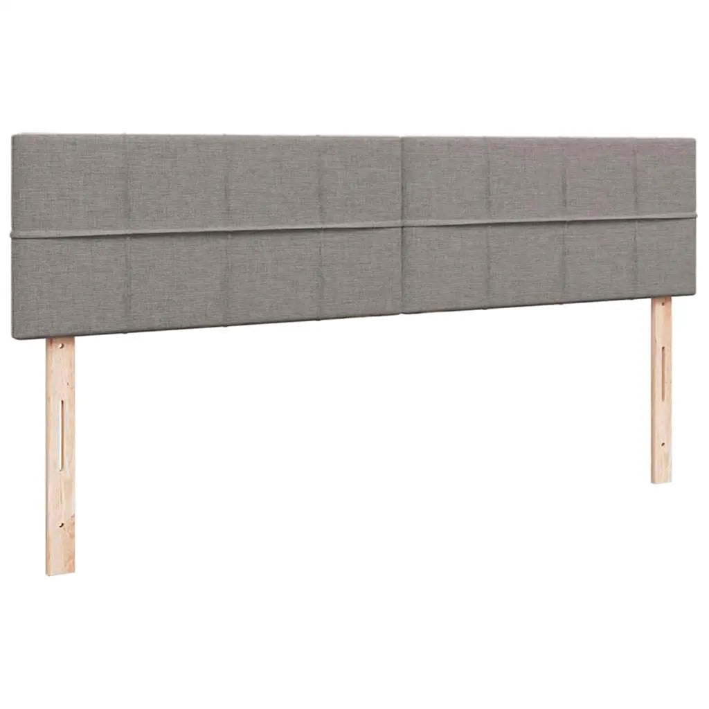 Pouf Letto con Materasso e LED Tortora 180x200cm in Tessuto 3312330