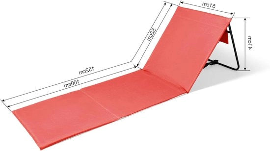 Set di sedie da giardino unico con schienale regolabile senza gradini - tappeti da giardino riempiti di schiuma comfort - pieghevole ultraleggero e spazievendente - colore arancione
