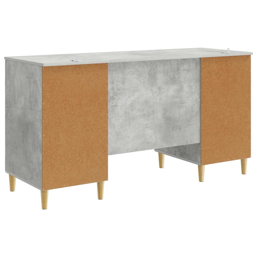 Scrivania con lo scaffale Grigio Cemento 142,5 x 50 x 75 cm 3414597