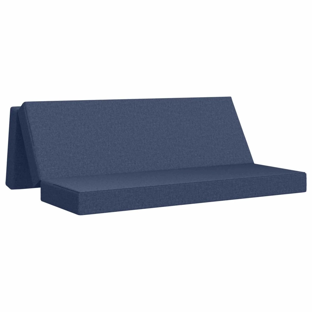 Divano Letto Pieghevole 200 x 67 x 45 cm Blu 900261