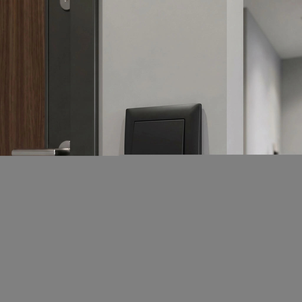 Pulsante Per Campanello Con Cornice Oste Jnh008-w Black