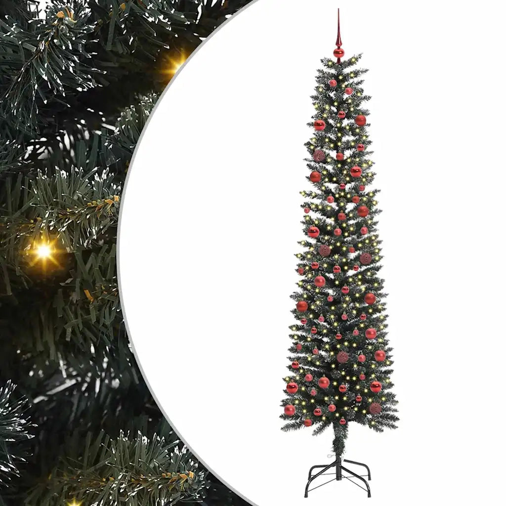 Albero di Natale artificiale con 300 LED Verde 210 cm 3395952