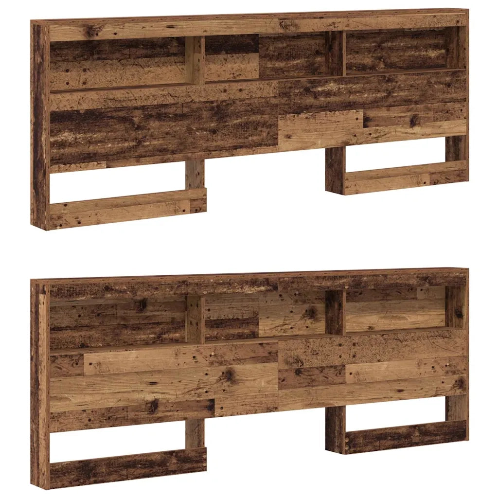 vidaXL Testata contenitore Legno vecchio 200 cm Legno multistrato