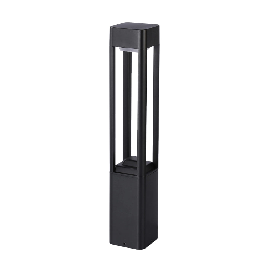 Paletto giardino 80cm LED 10W 3000K nero NUTRI Italux