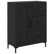 Credenza | Madia | Buffet da pranzo | Armadio da pranzo Rovere nero 69.5 x 34 x 90 cm Legno multistrato