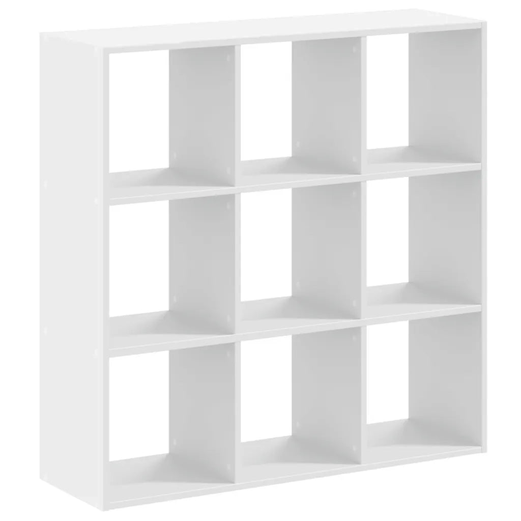 vidaXL Libreria Bianca 102x32x102 cm in Legno Multistrato