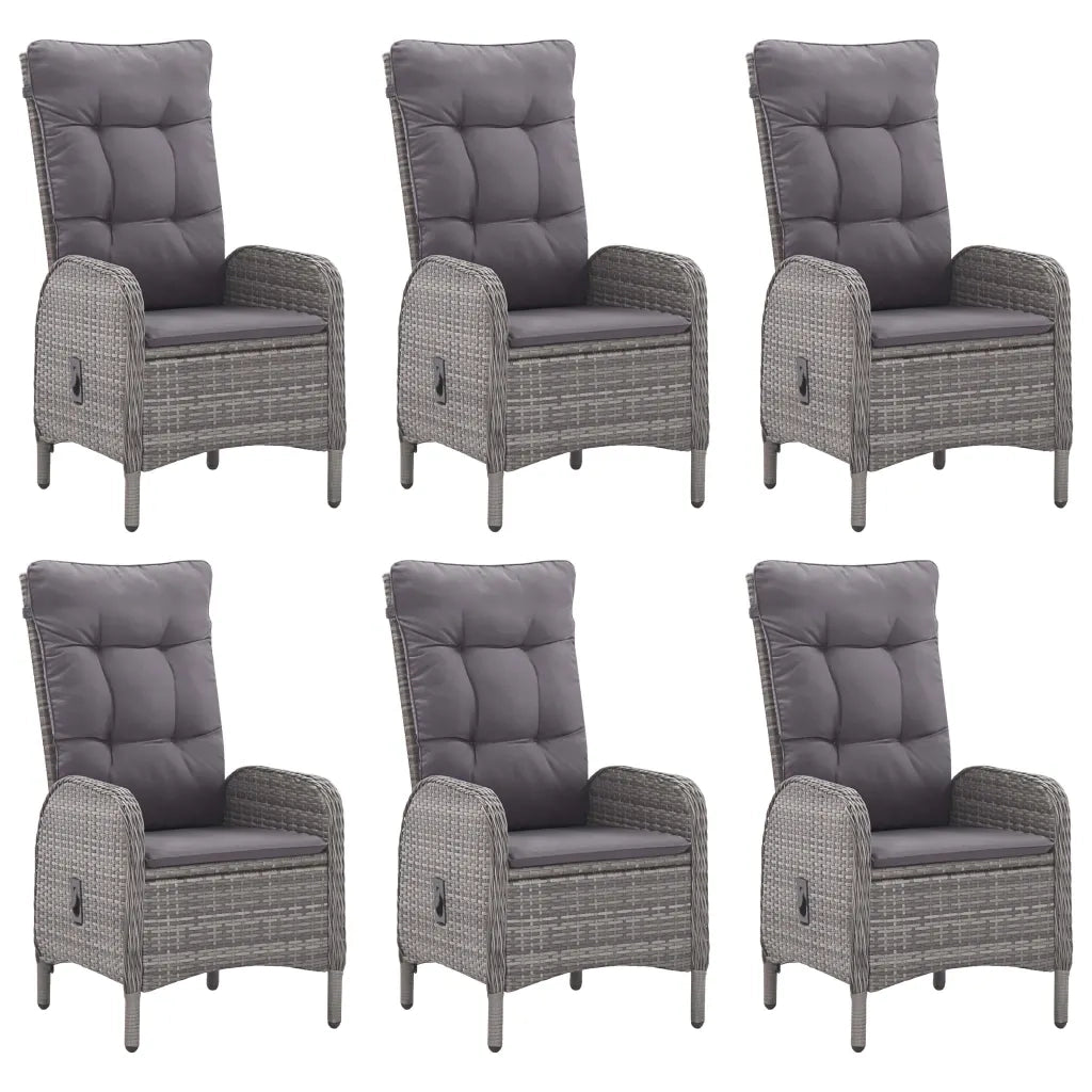 Set da Pranzo da Giardino 7 pz Grigio 3067775