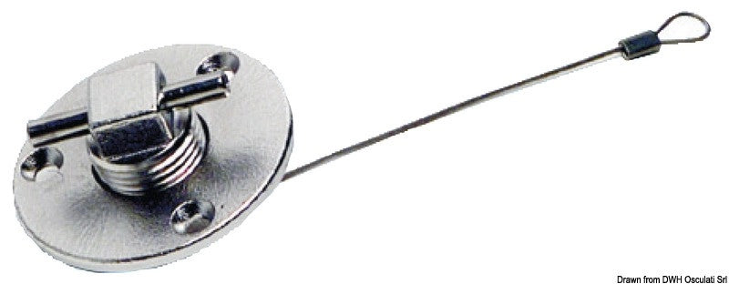 TAPPO INOX SCARICO ACQUA apertura manuale a T