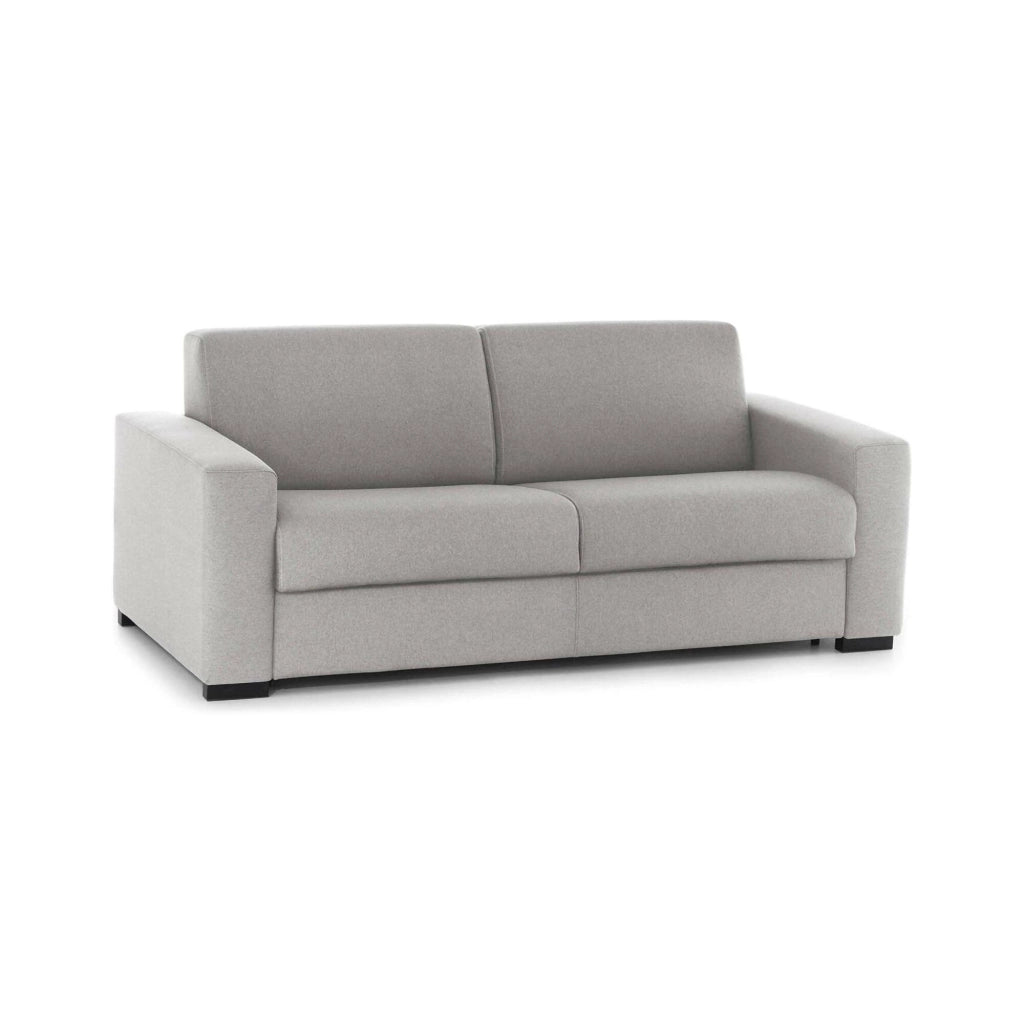 Divano fisso Malachite, Divano a 2 posti, Made in Italy, SofÒ  Soggiorno, in tessuto imbottito, con Braccioli slim, cm 160x95h90, Grigio