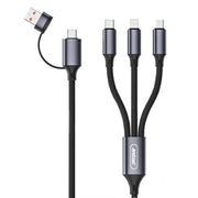 Trade Shop - Cavo Di Ricarica Rapida Trasferimento Dati Usb A Micro Usb / Lightning / Type-c Q-sj57 -